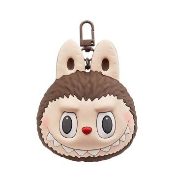 LABUBU Originals-Brown Silicone Air Pod 4 Bag