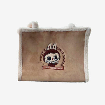 Classic Bag Series- LABUBU Plush Tote Bag Brown