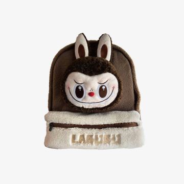 Classic Bag Series-LABUBU Berber Fleece Backpack Brown