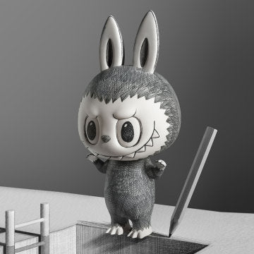 MEGA LABUBU 400% Sketch
